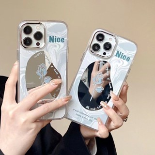 เคสโทรศัพท์มือถือ กันกระแทก พร้อมกระจก สําหรับ iPhone 14Pro max 14Pro iPhone 14 Plus iPhone 14 iPhone13 Pro iPhone 13Pro max iPhone13 mini iPhone12 11