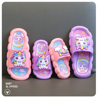 ใหม่ รองเท้าแตะชายหาด PVC ลายการ์ตูน ใส่สบาย กันลื่น สําหรับเด็กผู้หญิง