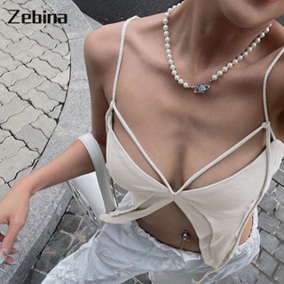 Zebina เสื้อกล้าม สายคล้องคอเซ็กซี่ เข้ารูป เข้ากับทุกการแต่งกาย สําหรับผู้หญิง