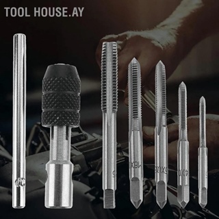 Tool House.Ay ชุดประแจแตะ Hss ประเภทตัว T สําหรับบํารุงรักษาเครื่องกลไกอัตโนมัติ M3‐8 6 ชิ้น