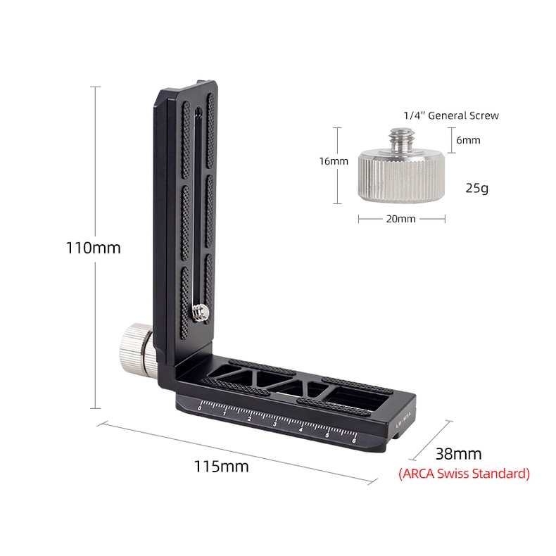 Bgning RS3 RS2 1/4 สกรูปลดเร็ว ตัวยึด L สําหรับ DJI Ronin RSC2 RS3 กิมบอลมือถือ ขาตั้งกล้องวิดีโอ ขาตั้งกล้อง Arca Swiss