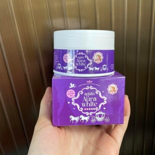 ราคาต่อกระปุก ครีมผิวเผือก AGAIN AURA WHITE NIGHT BODY CREAM อเกนออร่าไวท์ไนท์บอดี้ครีม ครีม E เผือก ปริมาณ 50 กรัม