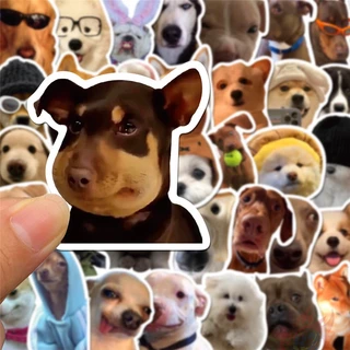 ❉ Funny Dogs Emoji Series 01 Stickers ❉ 50Pcs/Set DIY Fashion Waterproof Doodle Decals Stickers