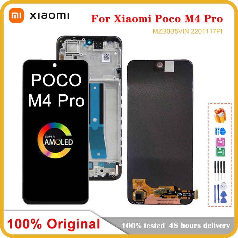 6.43 สําหรับ Xiaomi POCO M4 Pro 4G จอแสดงผล LCD Touch Screen Digitizer สําหรับ POCO M4Pro MZB0B5VIN 