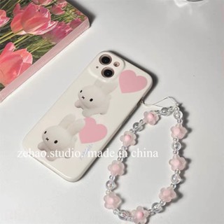 เคสป้องกันโทรศัพท์มือถือ แบบนิ่ม ลายกระต่าย กันกระแทก สําหรับ Apple iPhone 14 pro max 13 12 11 13ProMax 12 11 XR