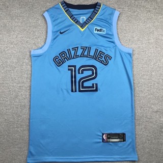 Grizzlies No. แฟชั่นคลาสสิก เสื้อกีฬาแขนสั้น ปักลายฉลากเมือง Morante Jersey Diamond Radiation 12 ชิ้น 562036