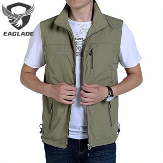 Eaglade เสื้อกั๊กลําลอง กันน้ํา สําหรับผู้ชาย เหมาะกับการตกป…