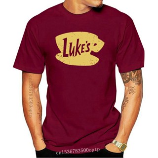 เสื้อยืด พิมพ์ลายโลโก้ LukeS Damen Gilmore Luke Danes Diner เหมาะกับใส่ออกกําลังกาย ร้านอาหาร คาเฟ่ สําหรับผู้ชาย