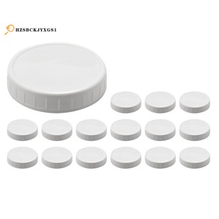 16 Pack Wide Mouth Mason Jar Lids,Plastic Storage Caps for Canning Jars,Leak-Proof and Anti-Scratch Resistant Surface