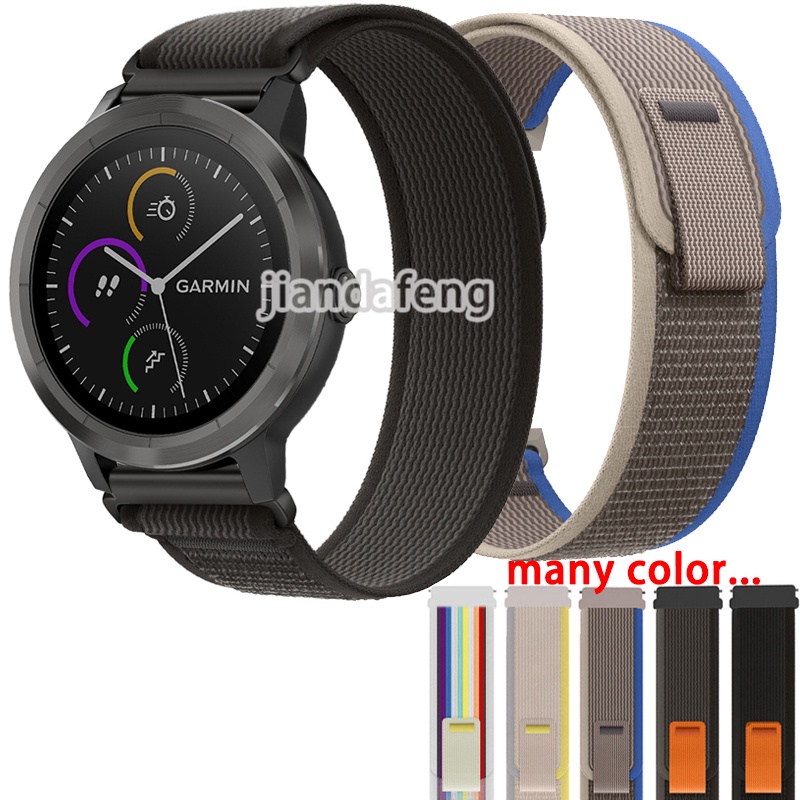สายนาฬิกาข้อมือไนล่อน สําหรับ Garmin Vivoactive 5 3 Music