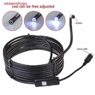 Adagu กล้องเอนโดสโคป Led 6 ดวง 5.5 มม. แอนดรอยด์ 5 ม. กันน้ํา ตรวจสอบ USB TH