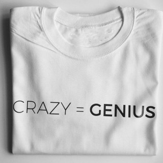 Crazy = GENIUS - T-Shirt Customized Printed Unisex_03