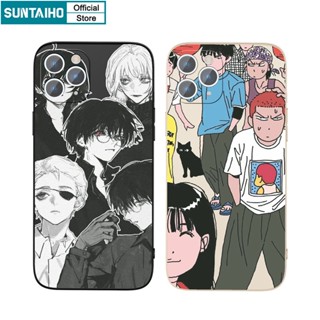 Suntaiho Fashion Cartoon Characters Pattern Silicone Soft Phone Case Compatible for iPhone 11 Pro Max 14 12 13 XS X XR XS Max 7 8 Plus Shockproof Casing