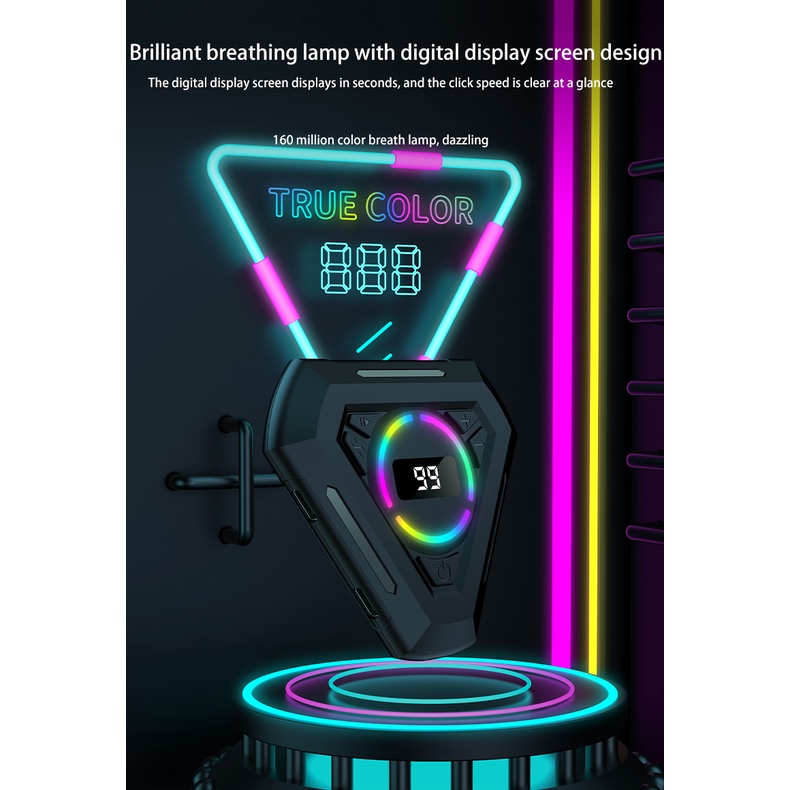 199 เครื่องคลิกหน้าจอเกียร์ G55 Tiktok live Auto Tap like heartbeat ปรับความเร็วได้