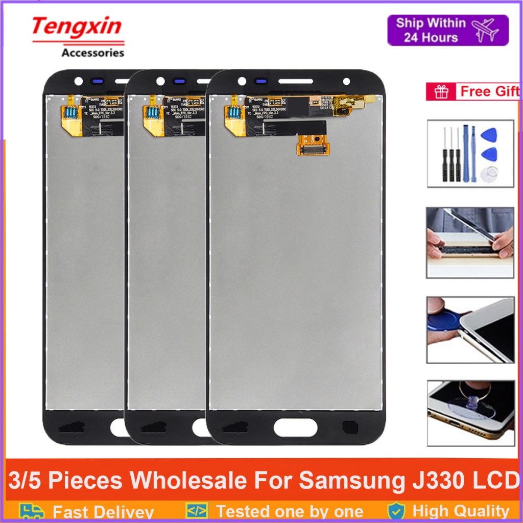 J330 สําหรับ Samsung Galaxy J3 2017 J330 lcd SM-J330F J330G J330FN LCD + หน้าจอสัมผัส Digitizer Asse