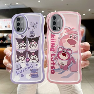 เคสโทรศัพท์มือถือแบบนิ่ม ใส ลายการ์ตูนคลื่นน่ารัก สําหรับ Oppo A95 4G Oppo A74 4G