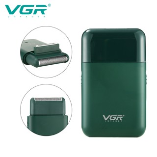 มีดโกนหนวดไฟฟ้า ขนาดเล็ก แบบพกพา สีขาว สําหรับผู้ชาย Vgr V-390