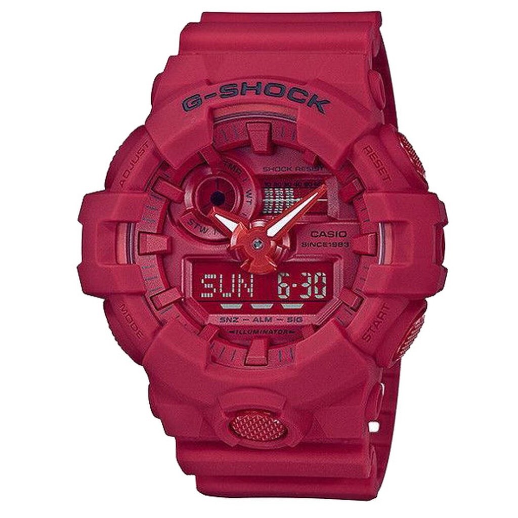 CASIO G-SHOCK พร้อมส่ง นาฬิกาข้อมือ นาฬิกากันน้ำ นาฬิกาของแท้ ประกันศูนย์ CMG 1 ปี ผ่อน0% รุ่น GA-735C-4A นาฬิกาสีแดง