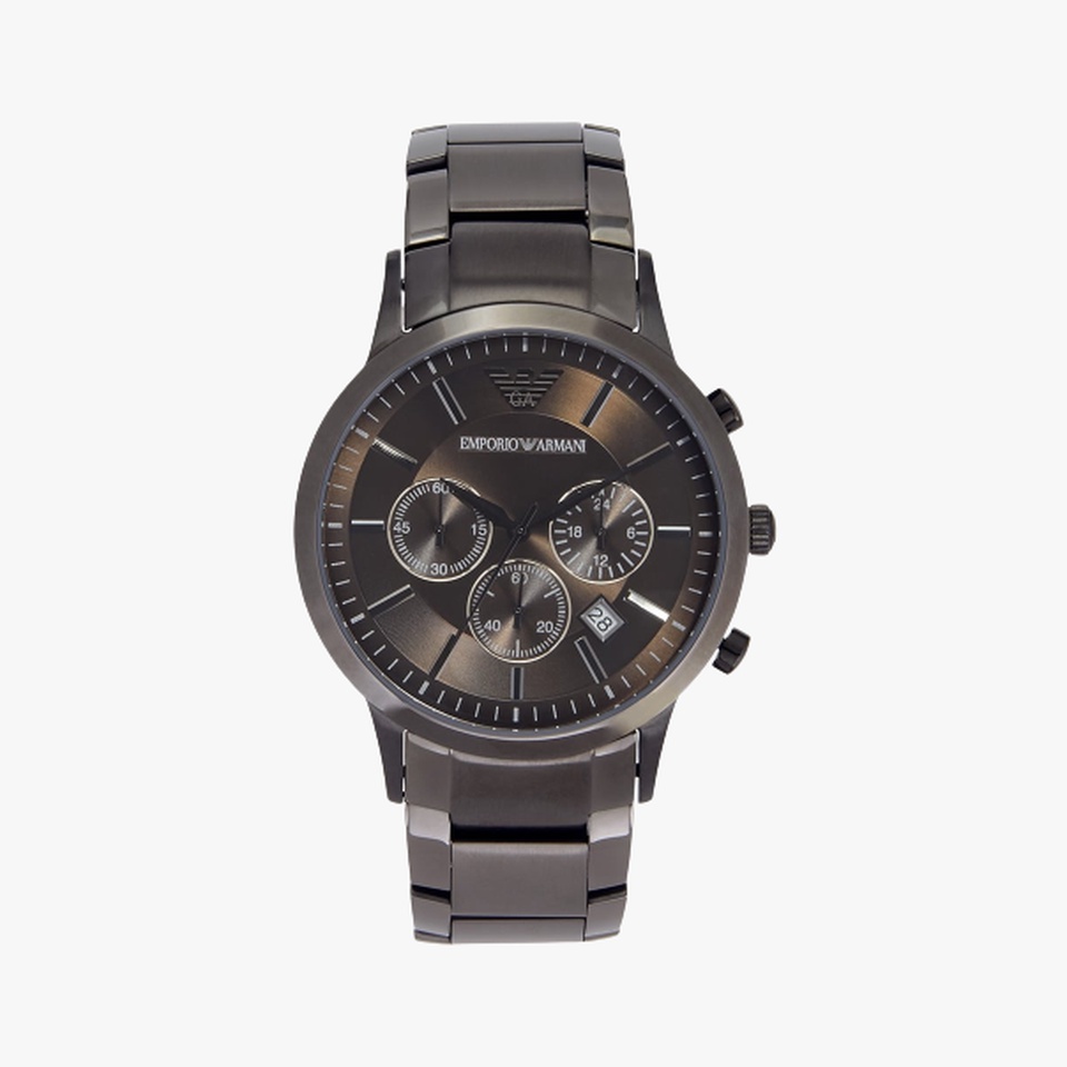 นาฬิกาข้อมือผู้ชาย Emporio Armani Classic Chronograph Gun Metal Dial Gun Metal AR2454