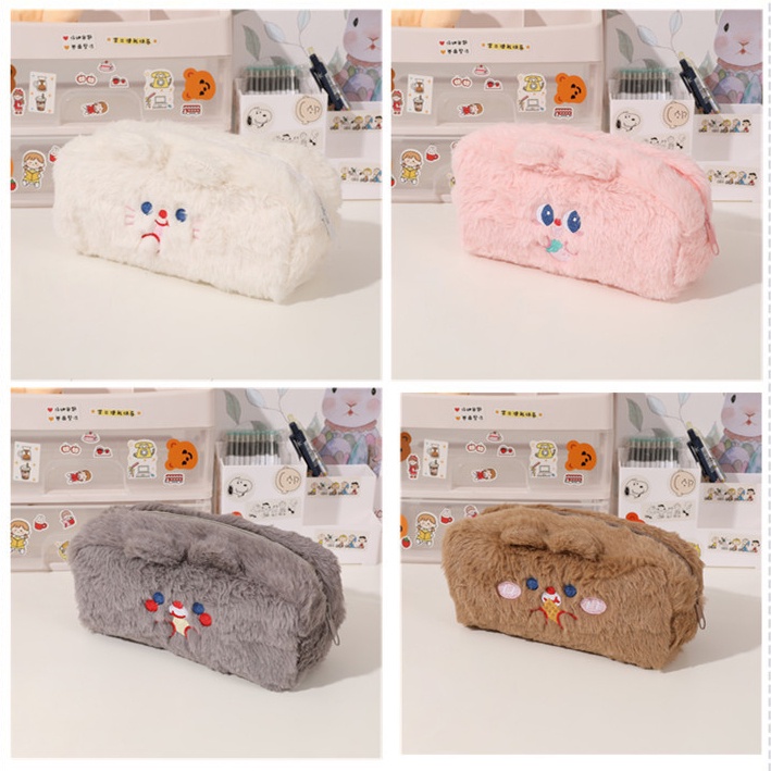 ตุ๊กตาหมี การ์ตูน ถุง เครื่องเขียน กล่องดินสอ กล่องปากกา กระเป๋าเครื่องสำอางค์ นักเรียน ชำร่วย, - รูปที่ 4