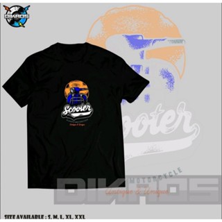 ขายเสื้อยืด ลายสกูตเตอร์ Vespa（S-5XL）