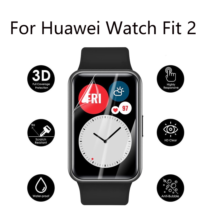 สําหรับ Huawei watch fit 2 / fit นิ่ม ไฮโดรเจล ป้องกันเต็มรูปแบบ ป้องกันหน้าจอ โปร่งใส