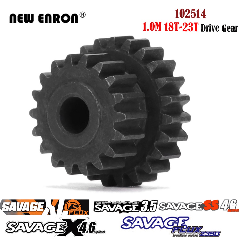 18-23T ฟัน Heavy Duty Drive Gear 1M 102514 86097 45 # เหล็ก 1.0Mod สำหรับชิ้นส่วนรถยนต์ RC HPI 1/8 S