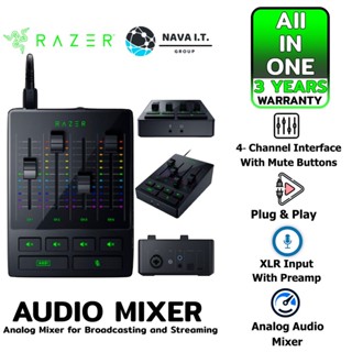 COINSคืน15%⚡FB9JMZV6⚡ RAZER AUDIO MIXER ALL-IN-ONE ANALOG MIXER FOR BROADCASTING AND STREAMING มิกเซอร์ รับประกัน 3ปี