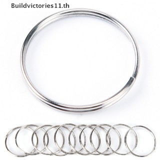 Buildvictories11   10pcs Steel Keyring Split Key Rings Nickel Hoop Ring Nickel Plated Steel Loop   TH