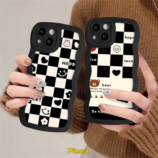 เคสโทรศัพท์มือถือ แบบนิ่ม ลายหมี หน้ายิ้ม สําหรับ Oppo A78 A15 A17 A57 A95 A17K A54 A58 A5s A16 A3s A74 A96 A16s A12 A16K A55 A5 A9 A76 A7 A1k Reno 8 7 6 8Z 7Z A77 A77s A53 A52 เคส