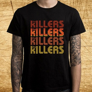 เสื้อยืดแขนสั้น ผ้าฝ้ายแท้ พิมพ์ลายโลโก้ The Killers สําหรับผู้ชาย