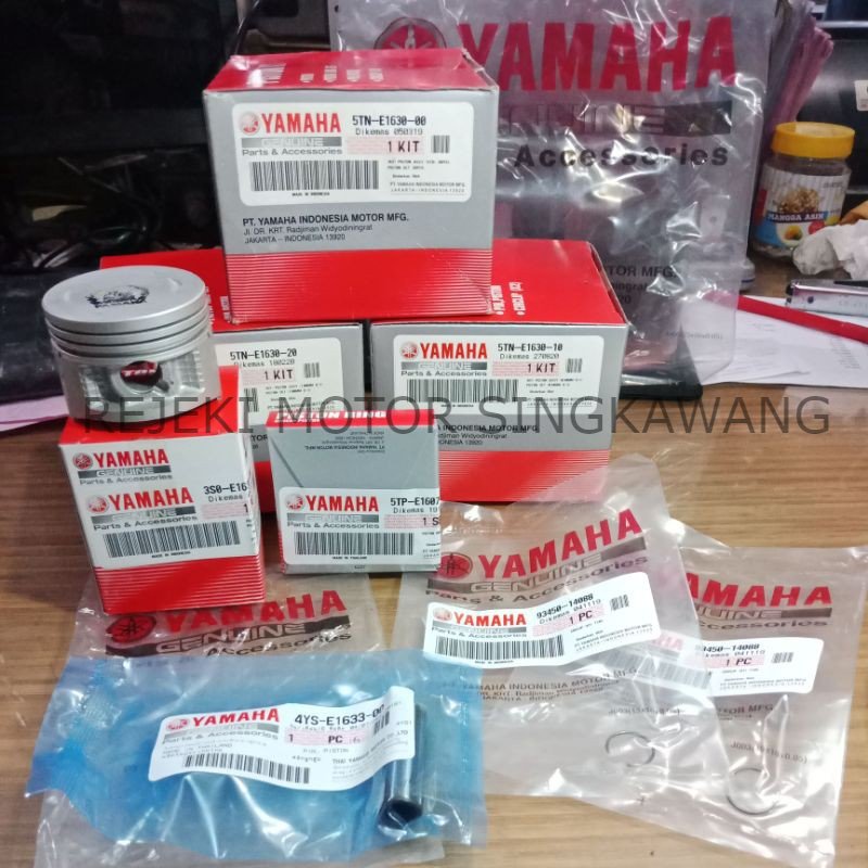 PISTON RING SEHER KIT 5TN E1630 00 10 20 JUPITER Z OLD BURHAN VEGA R NEW OS STANDARD SIZE 50 100 ORI