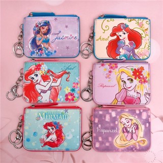 พร้อมส่ง ที่ใส่บัตร ใส่เหรียญ PU พร้อมขอเกี่ยว Disney Duffy Mermaid