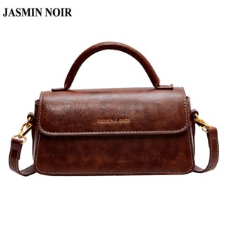 Jasmin NOIR กระเป๋าถือ กระเป๋าสะพายไหล่ หนัง PU สไตล์เรโทร สําหรับสตรี