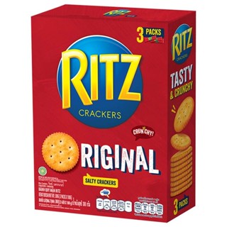 RITZ ริทซ์ แครกเกอร์ Ritz Cracker A buttery crispy and salty cracker. ขนาด 300g