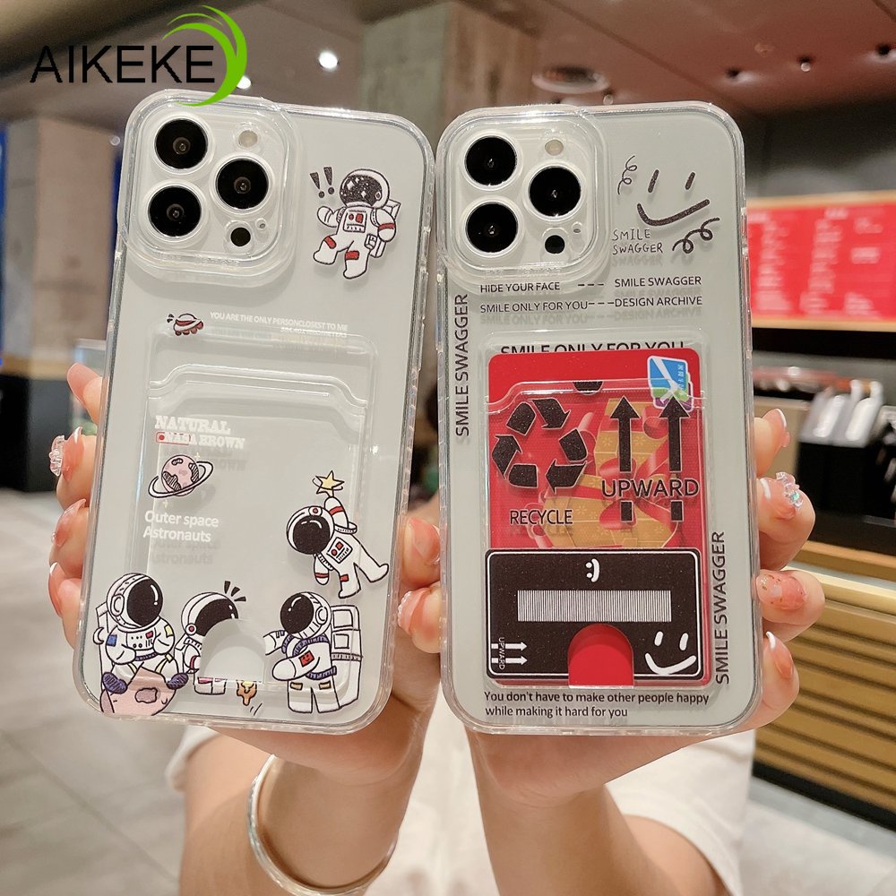 เคสโทรศัพท์มือถือนิ่ม ลายนักบินอวกาศ พร้อมช่องใส่บัตร สําหรับ Vivo Y77 Y55 Y77E Y76 Y76S Y74S Y75 Y33S Y52T 5G 2022 Y55S 2023 Y10S Y51S Y33E Y51 Y51A Y50 Y30