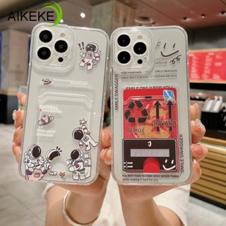 เคสโทรศัพท์มือถือ แบบนิ่ม ลายนักบินอวกาศ พร้อมช่องใส่บัตร สําหรับ Realme C55 C33 C31 C30S C30 4G Realme 10T 5G