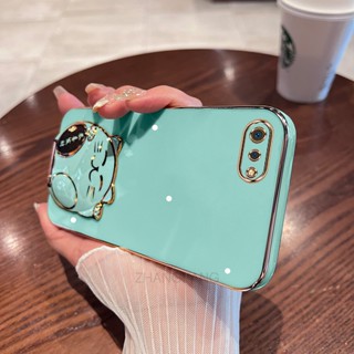 เคสโทรศัพท์มือถือ TPU แบบนิ่ม ลายแมวน่ารัก 3D ขอบตรง สําหรับ Realme c2