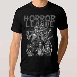 [S-5XL] เสื้อยืด พิมพ์ลายตุ๊กตา Horror League Freddy Krueger Jason Chucky เหมาะกับของขวัญคริสต์มาส แฟชั่นสําหรับผู้ชาย