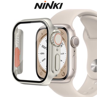 Ninki เคสนาฬิกาข้อมือ PC แข็ง ป้องกันหน้าจอ 45 มม. 45 มม. สําหรับ Apple Watch Series 8 7 iWatch 7 8 45 มม. iWatch