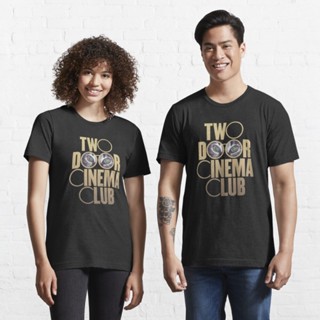 เสื้อแขนสั้น เสื้อยืดผ้าหนา เสื้อยืดผ้าฝ้าย เสื้อยืดไม่ต้องรีด Two Door Cinema Club  Essential T-Shirt 8216780451281224