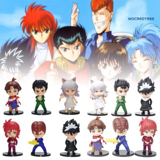 Mocredtree` ฟิกเกอร์ YuYu Hakusho พร้อมฐาน PVC ขนาดเล็ก สําหรับเก็บสะสม 6 ชิ้น