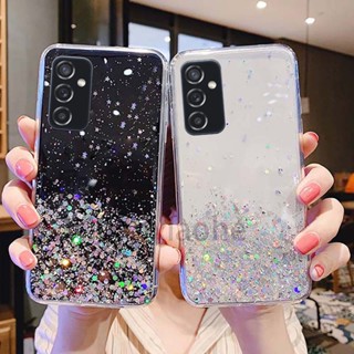 พร้อมส่ง เคสโทรศัพท์ซิลิโคน TPU นิ่ม แบบใส ปิดด้านหลัง ลายกลิตเตอร์ดาว สําหรับ Samsung Galaxy A34 A54 5G