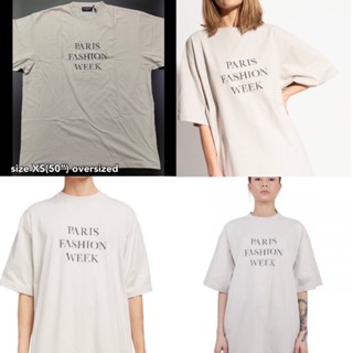 เสื้อยืดพิมพ์ลายแฟชั่นBalenciaga t-shirt  tee unisex paris fashion ทรงโอเวอร์ เสื้อยืด บาเลนเซียก้า ของแท