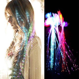 💋ปาร์ตี้แฟชั่น Cool Cilp GlowFlash อุปกรณ์ต่อผมแบบยาว LED Braids Hairpin Decoration