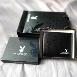 ของขวัญวันเกิด วันวาเลนไทน์ กระเป๋าหนังแท้ กระเป๋าสตางค์ Playboy สินค้าเลือกซื้อแบบรวมชุด หรือแยกซื้อเฉพาะกระเป๋าได้