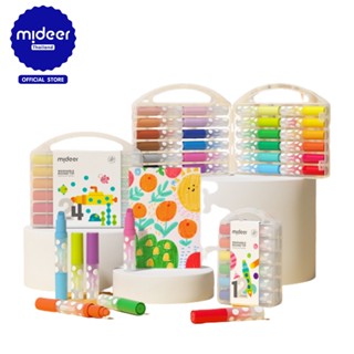 Mideer มิเดียร์ Round-tip Washable Marker ปากกาเมจิกหัวกลมแบบล้างทำความสะอาดได้ MD4241-4242