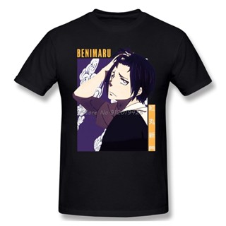 [S-5XL] ใหม่ เสื้อยืดแขนสั้น ผ้าฝ้าย พิมพ์ลายมังงะ Benimaru Shinmon Fire Force สไตล์วินเทจ แฟชั่นฤดูร้อน