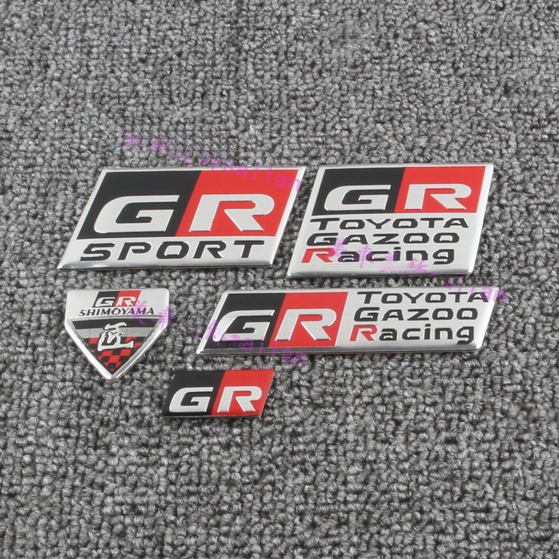 เหมาะสําหรับ Toyota GR Craftsman โลโก้สติกเกอร์ด้านหลัง GT86 Reizard Corolla Camry ดัดแปลงพวงมาลัยด้