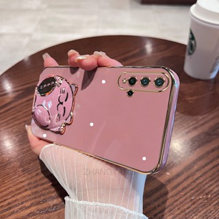 เคสโทรศัพท์มือถือ TPU นิ่ม ขอบตรง ลายแมวน่ารัก 3D สําหรับ Huawei nova 5t nova 5 nova 5i